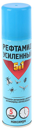 Аэрозоль-Репеллент "Рефтамид Экстра Максимум" (усиленный) 5 в 1 (6-207)